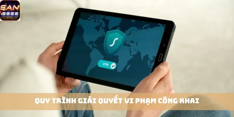 Quy trình giải quyết vi phạm công khai